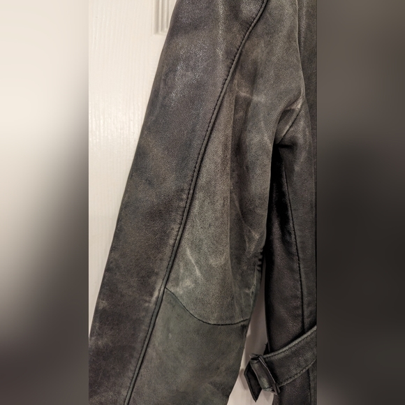 Gallery black men's buttery soft genuine leather full zip jacket coat size M - Picture 13 of 13
